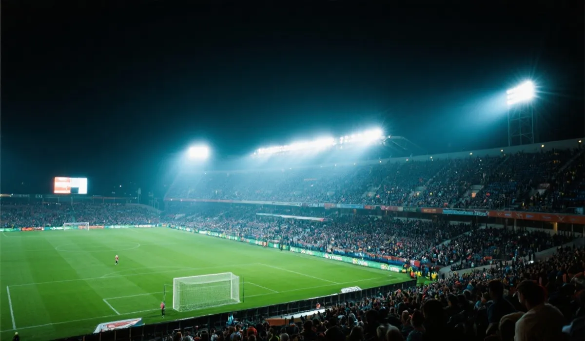 UCL stadium night