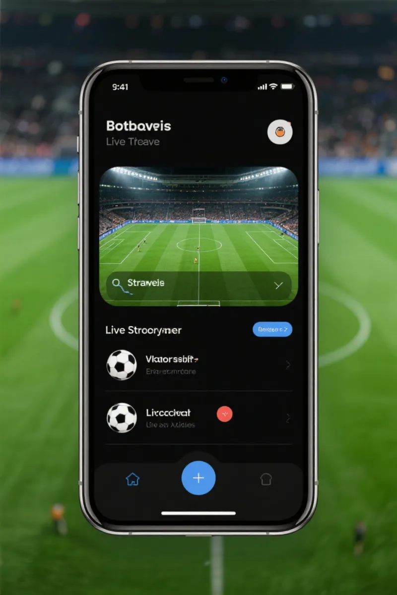 欧冠直播App界面展示